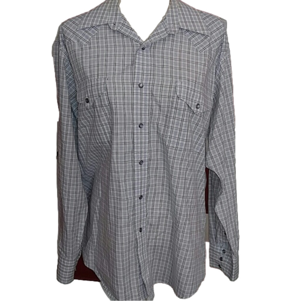 Panhandle Slim Shirt Plaid Western 16/35